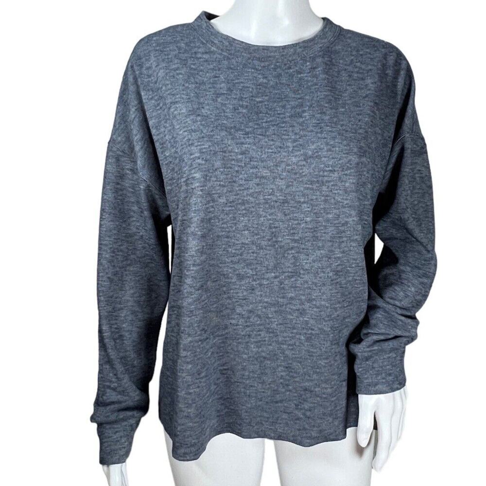 Dylan Shirt Womens Small‎ Gray Blue Warm Soft Comfortable Sweatshirt Athleisure